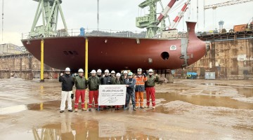 World’s First 22,000 m3 LCO2 carrier Keel Laying 